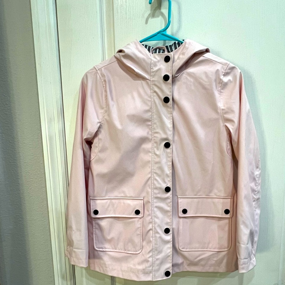 rain coat Urban Republic girls jacket light pink hooded size M